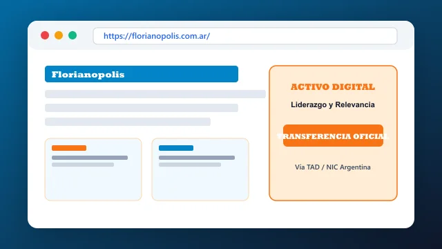 Ecosistema digital, branding y proceso de cesión registral formal de florianopolis.com.ar